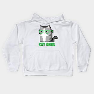 Purrfect Cat Nerd Kids Hoodie